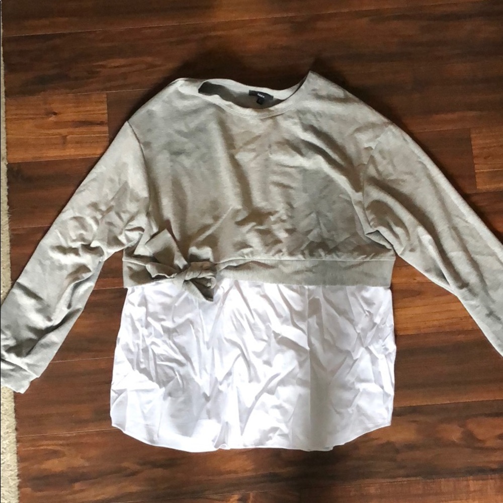 Grey and white Drew shirt